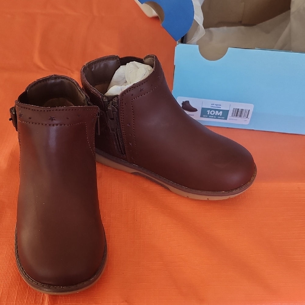 Nwt Sz 10M Brown Genuine Leather Boots Agnes Style